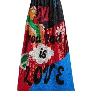 Alice + Olivia X The Beatles Tina Ballgown Skirt In All You Need Is Love